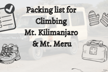 Pcture Packing list for climbing Mt. Kilimanjaro & Mt. Meru